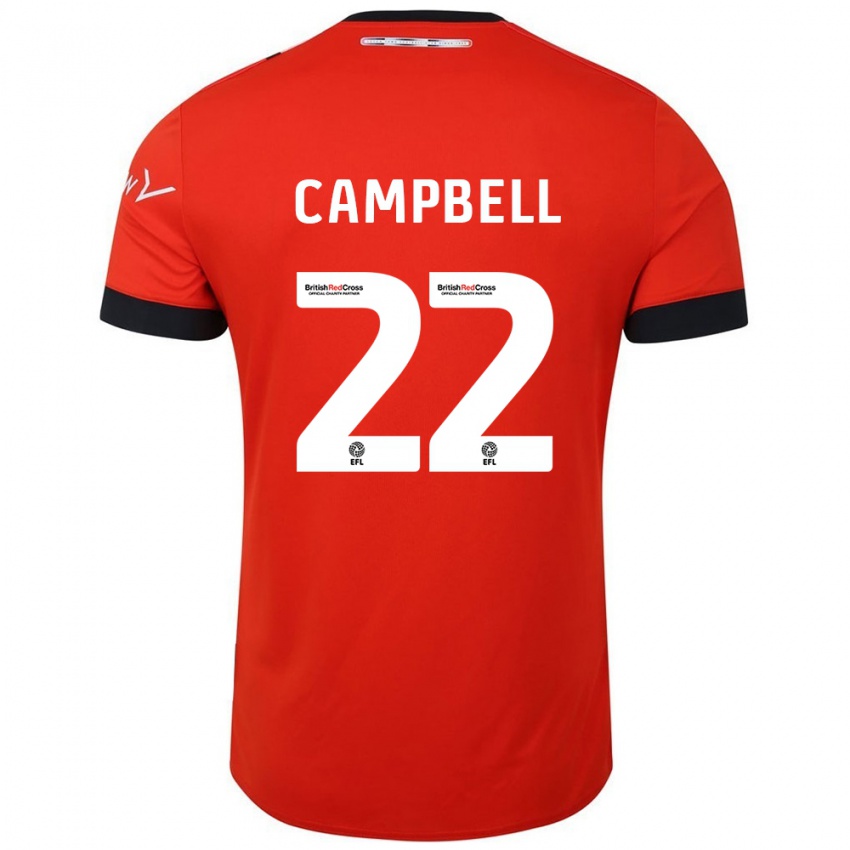 Kinder Allan Campbell #22 Orange Schwarz Heimtrikot Trikot 2024/25 T-Shirt