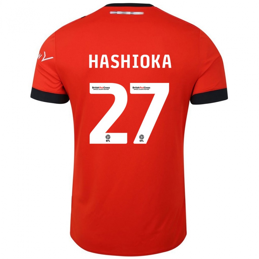 Kinder Daiki Hashioka #27 Orange Schwarz Heimtrikot Trikot 2024/25 T-Shirt