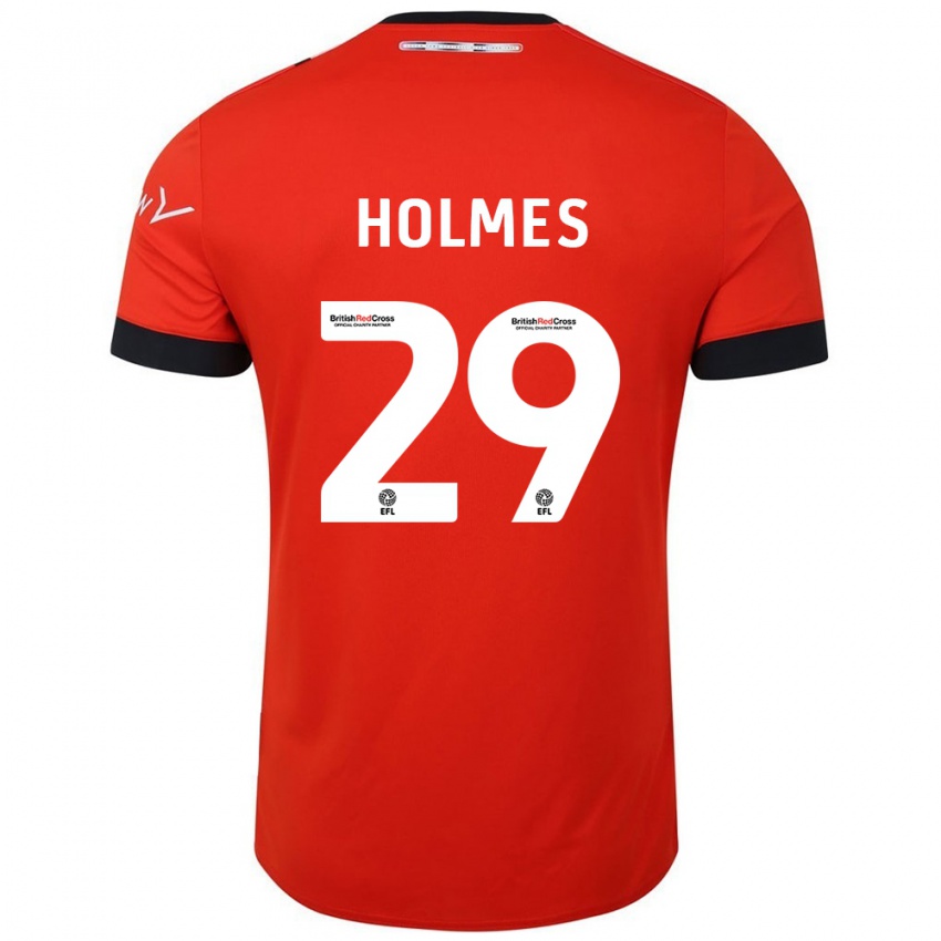 Kinder Tom Holmes #29 Orange Schwarz Heimtrikot Trikot 2024/25 T-Shirt