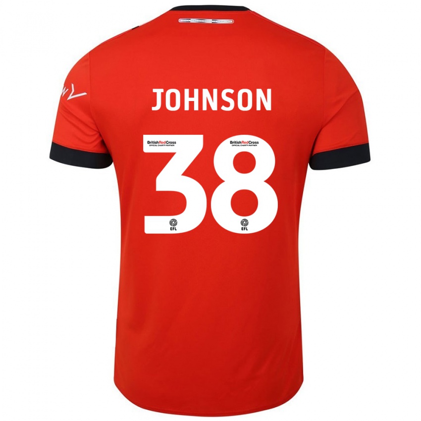 Kinder Joe Johnson #38 Orange Schwarz Heimtrikot Trikot 2024/25 T-Shirt