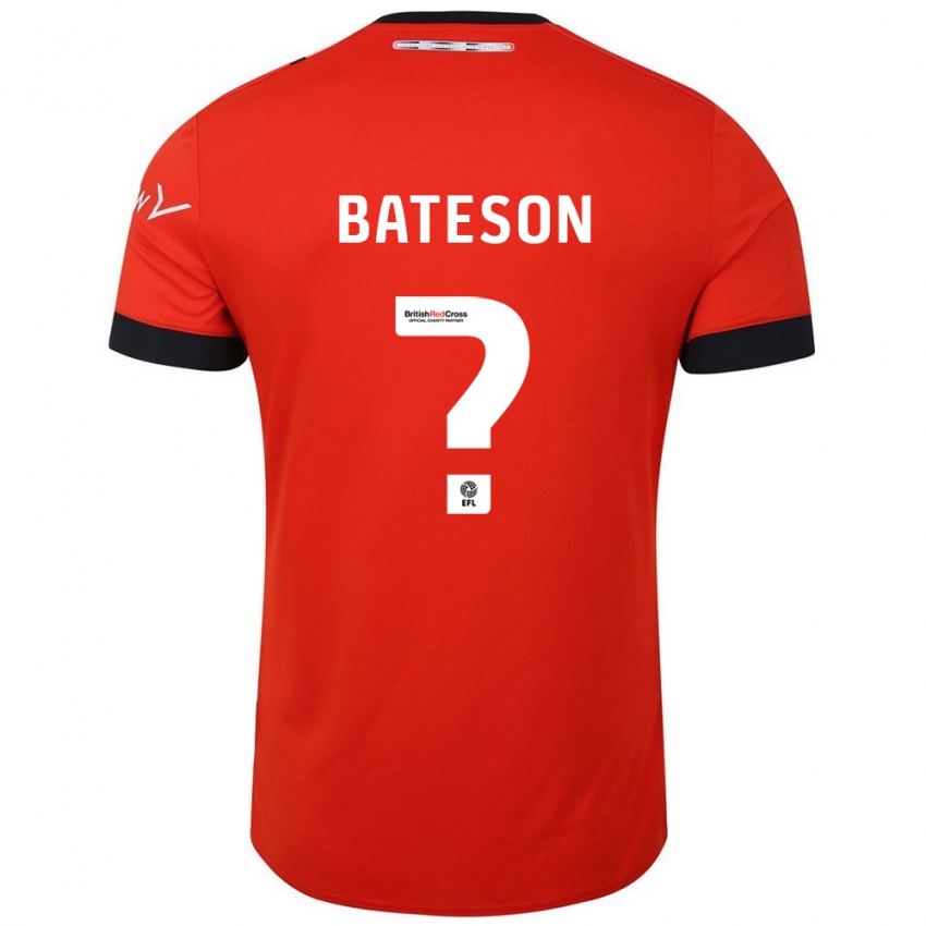 Kinder Jack Bateson #0 Orange Schwarz Heimtrikot Trikot 2024/25 T-Shirt