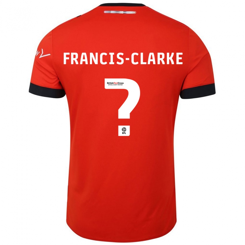 Kinder Aidan Francis-Clarke #0 Orange Schwarz Heimtrikot Trikot 2024/25 T-Shirt