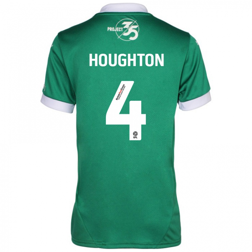 Kinder Jordan Houghton #4 Grün Weiß Heimtrikot Trikot 2024/25 T-Shirt