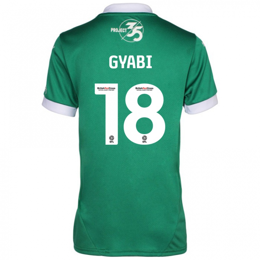 Kinder Darko Gyabi #18 Grün Weiß Heimtrikot Trikot 2024/25 T-Shirt