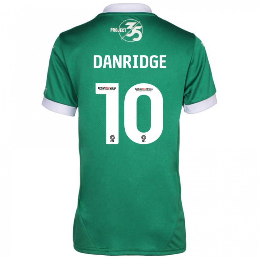 Kinder Rebecca Danridge #10 Grün Weiß Heimtrikot Trikot 2024/25 T-Shirt