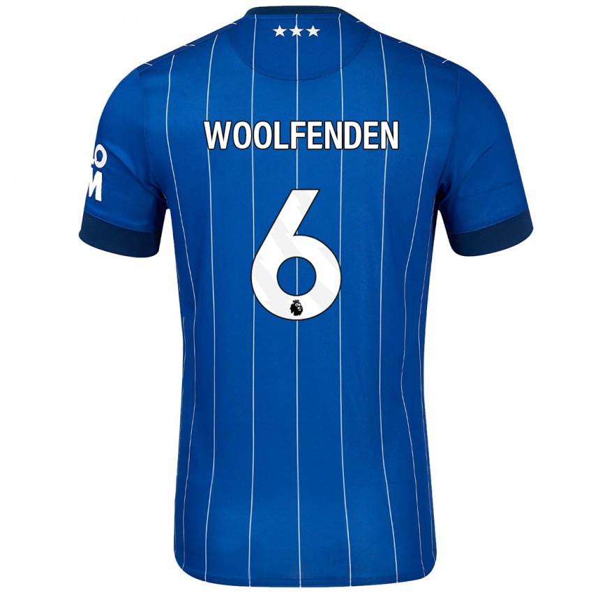 Kinder Luke Woolfenden #6 Marineblau Heimtrikot Trikot 2024/25 T-Shirt