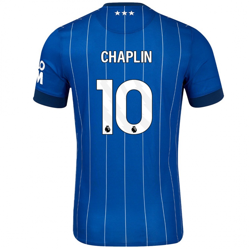 Kinder Conor Chaplin #10 Marineblau Heimtrikot Trikot 2024/25 T-Shirt