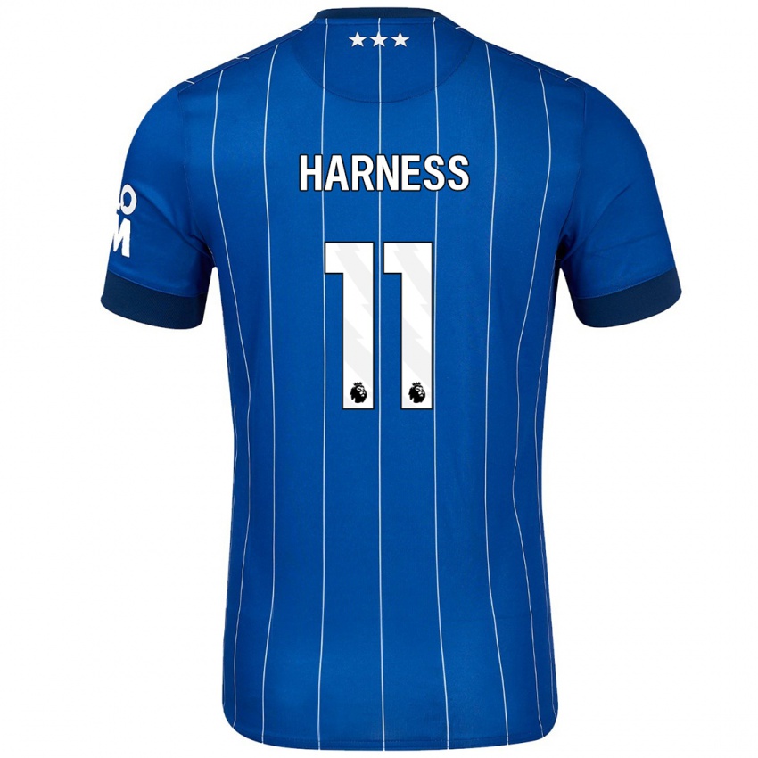 Kinder Marcus Harness #11 Marineblau Heimtrikot Trikot 2024/25 T-Shirt