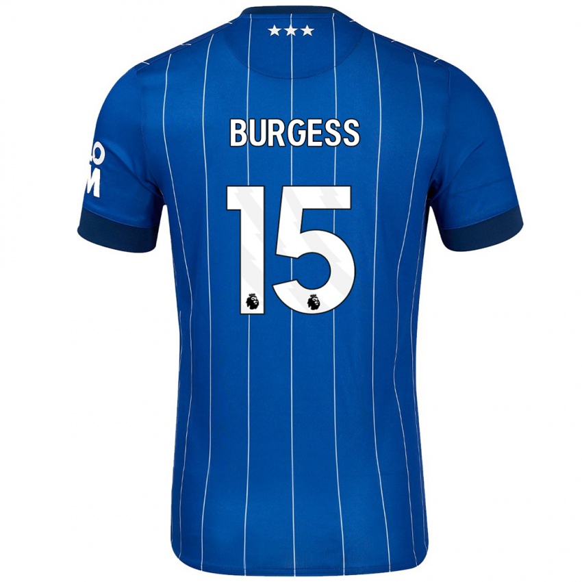 Kinder Cameron Burgess #15 Marineblau Heimtrikot Trikot 2024/25 T-Shirt