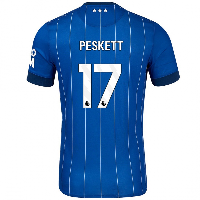 Kinder Sophie Peskett #17 Marineblau Heimtrikot Trikot 2024/25 T-Shirt