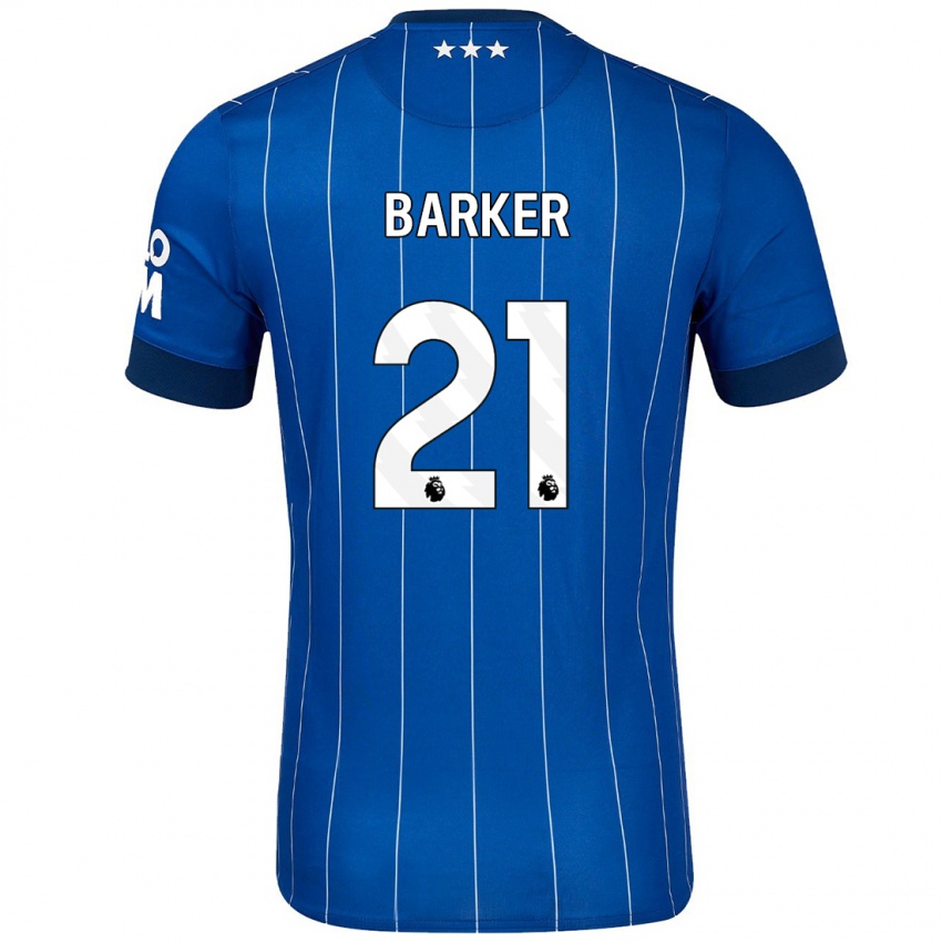 Kinder Maisy Barker #21 Marineblau Heimtrikot Trikot 2024/25 T-Shirt