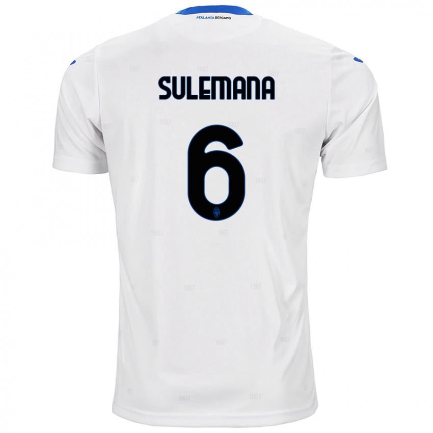 Kinder Ibrahim Sulemana #6 Weiß Auswärtstrikot Trikot 2024/25 T-Shirt