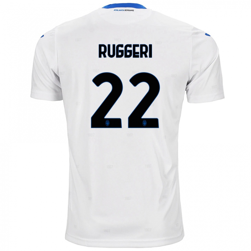 Kinder Matteo Ruggeri #22 Weiß Auswärtstrikot Trikot 2024/25 T-Shirt