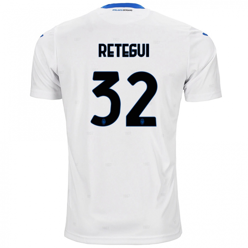 Kinder Mateo Retegui #32 Weiß Auswärtstrikot Trikot 2024/25 T-Shirt