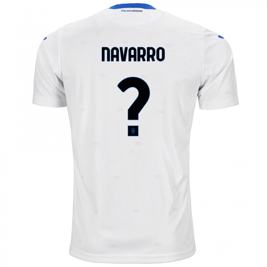 Kinder Albert Navarro #0 Weiß Auswärtstrikot Trikot 2024/25 T-Shirt