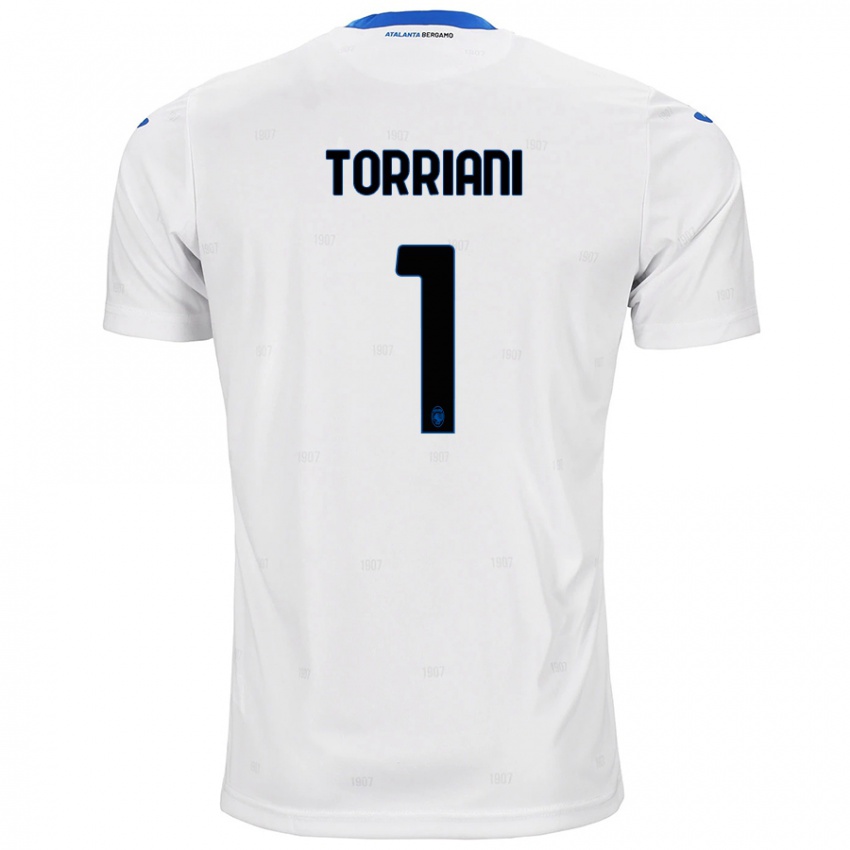 Kinder Andrea Torriani #1 Weiß Auswärtstrikot Trikot 2024/25 T-Shirt