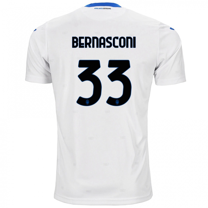 Kinder Lorenzo Bernasconi #33 Weiß Auswärtstrikot Trikot 2024/25 T-Shirt