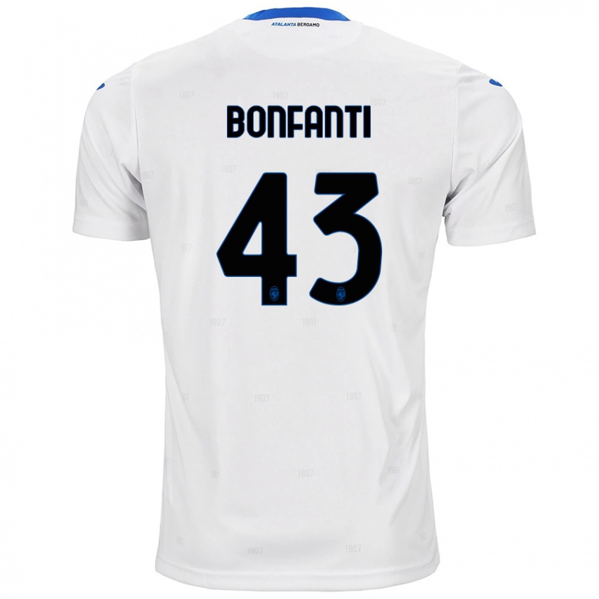 Kinder Giovanni Bonfanti #43 Weiß Auswärtstrikot Trikot 2024/25 T-Shirt