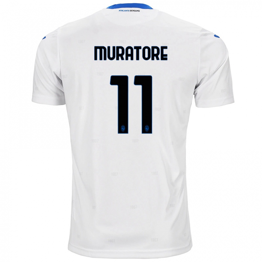 Kinder Simone Muratore #11 Weiß Auswärtstrikot Trikot 2024/25 T-Shirt