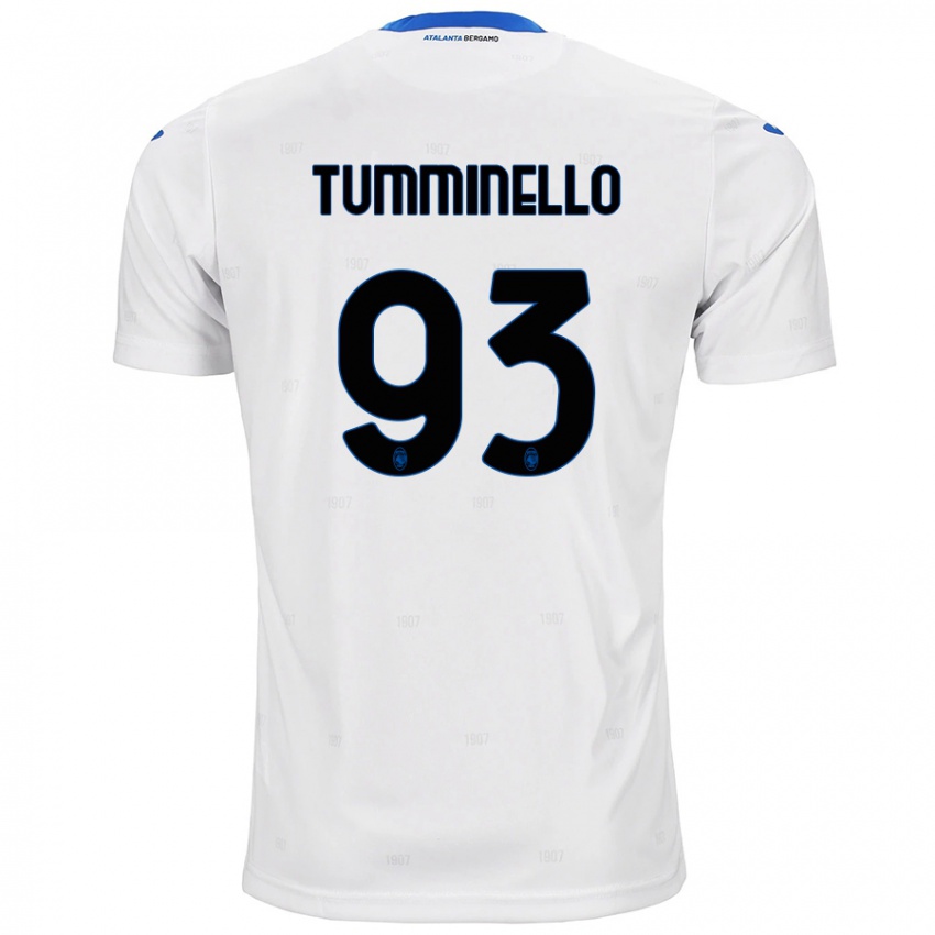 Kinder Marco Tumminello #93 Weiß Auswärtstrikot Trikot 2024/25 T-Shirt