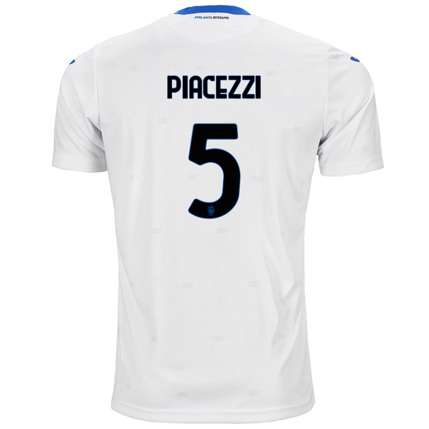 Kinder Eleonora Piacezzi #5 Weiß Auswärtstrikot Trikot 2024/25 T-Shirt