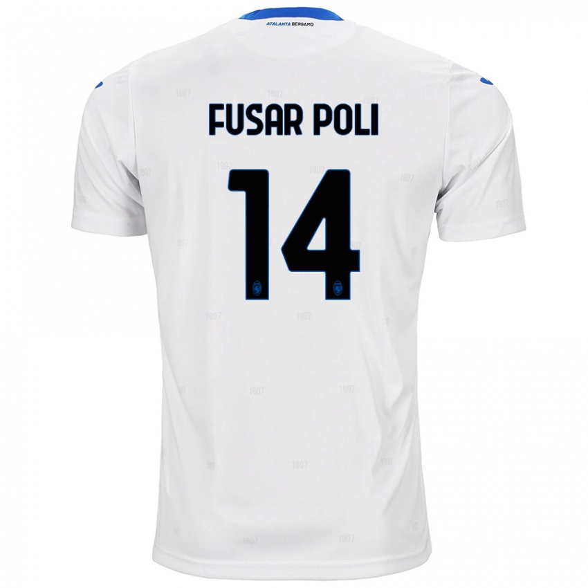 Kinder Giulia Fusar Poli #14 Weiß Auswärtstrikot Trikot 2024/25 T-Shirt