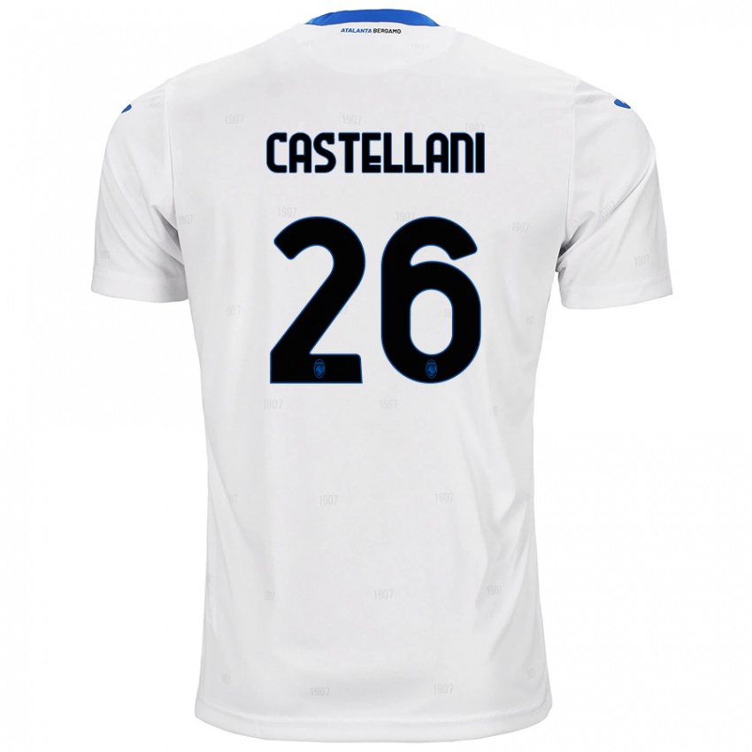 Kinder Eleonora Castellani #26 Weiß Auswärtstrikot Trikot 2024/25 T-Shirt