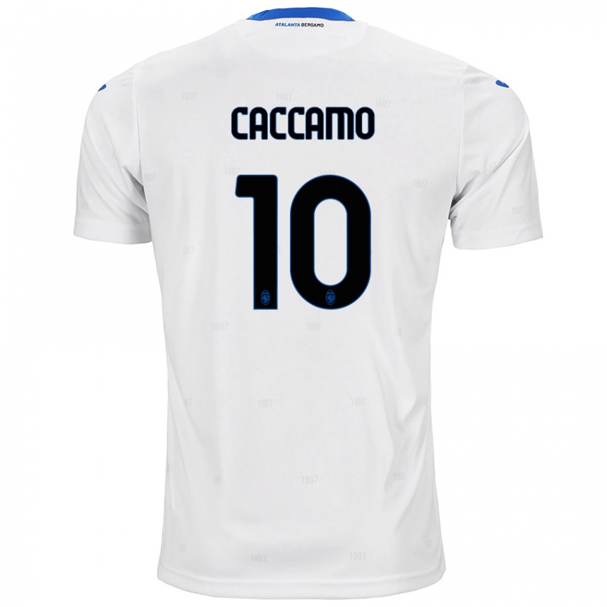 Kinder Patrizia Caccamo #10 Weiß Auswärtstrikot Trikot 2024/25 T-Shirt