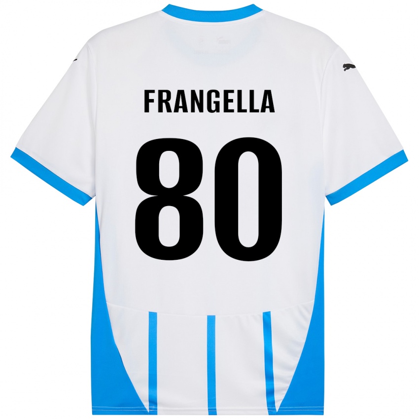 Kinder Christian Frangella #80 Weiß Blau Auswärtstrikot Trikot 2024/25 T-Shirt