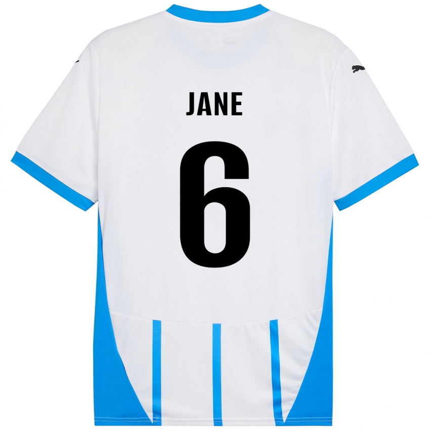 Kinder Refiloe Jane #6 Weiß Blau Auswärtstrikot Trikot 2024/25 T-Shirt