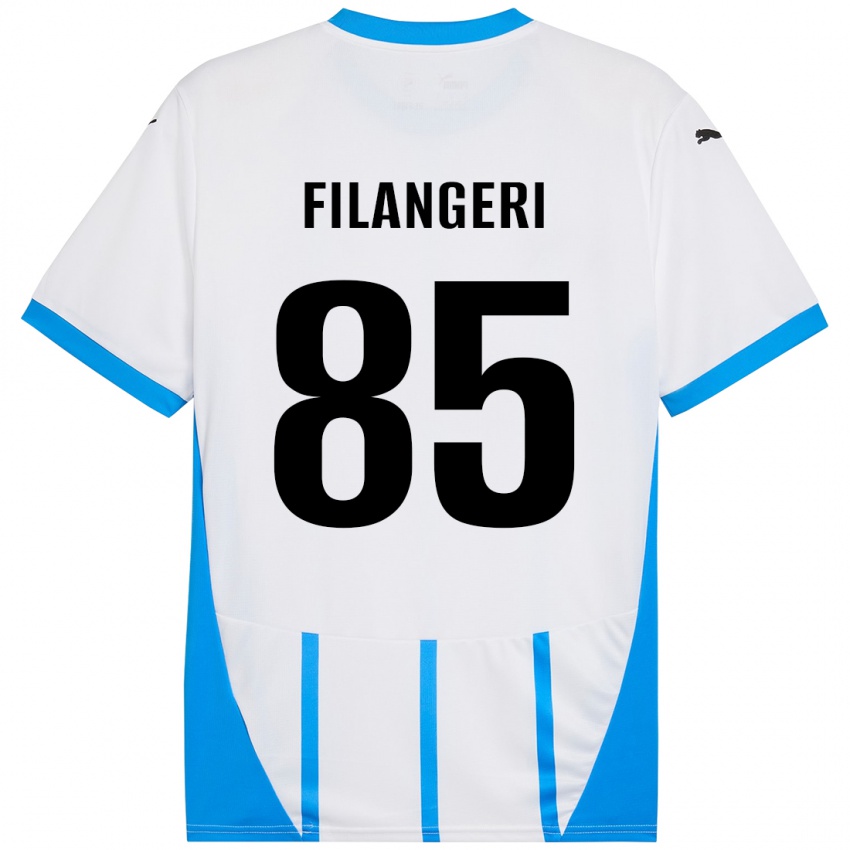 Kinder Maria Luisa Filangeri #85 Weiß Blau Auswärtstrikot Trikot 2024/25 T-Shirt