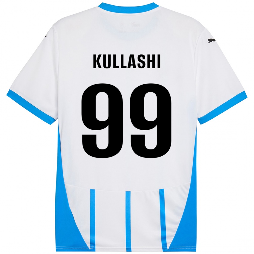 Kinder Loreta Kullashi #99 Weiß Blau Auswärtstrikot Trikot 2024/25 T-Shirt