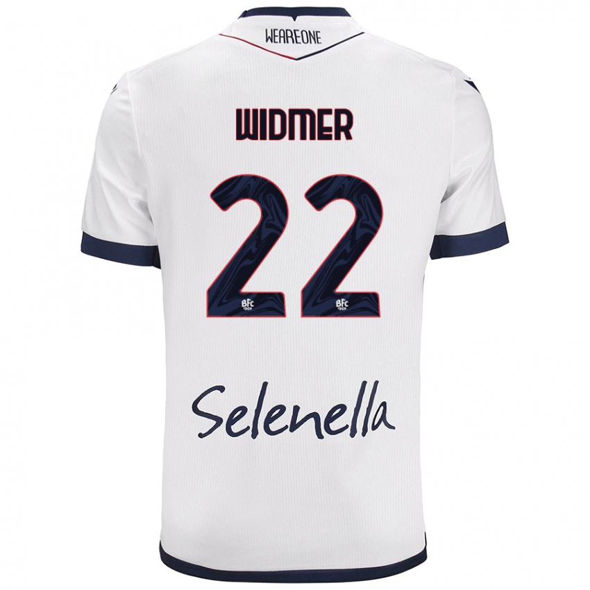 Kinder Renato Widmer D’autilia #22 Weiß Königsblau Auswärtstrikot Trikot 2024/25 T-Shirt