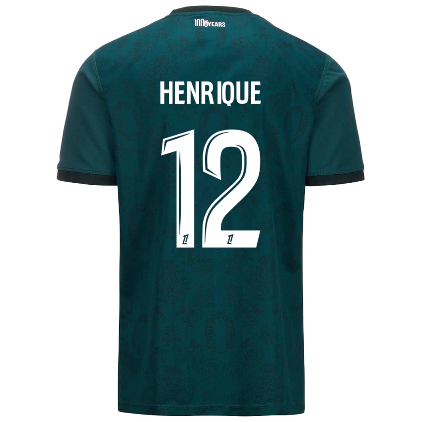 Kinder Caio Henrique #12 Dunkelgrün Auswärtstrikot Trikot 2024/25 T-Shirt