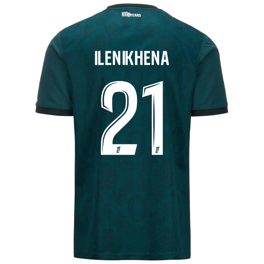 Kinder George Ilenikhena #21 Dunkelgrün Auswärtstrikot Trikot 2024/25 T-Shirt