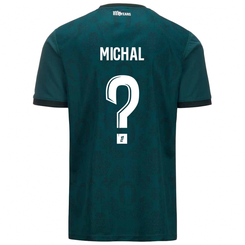 Kinder Lucas Michal #0 Dunkelgrün Auswärtstrikot Trikot 2024/25 T-Shirt