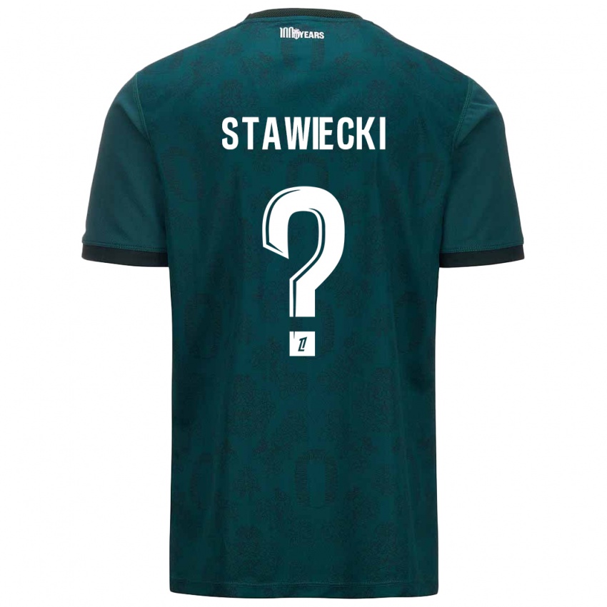 Kinder Jules Stawiecki #0 Dunkelgrün Auswärtstrikot Trikot 2024/25 T-Shirt