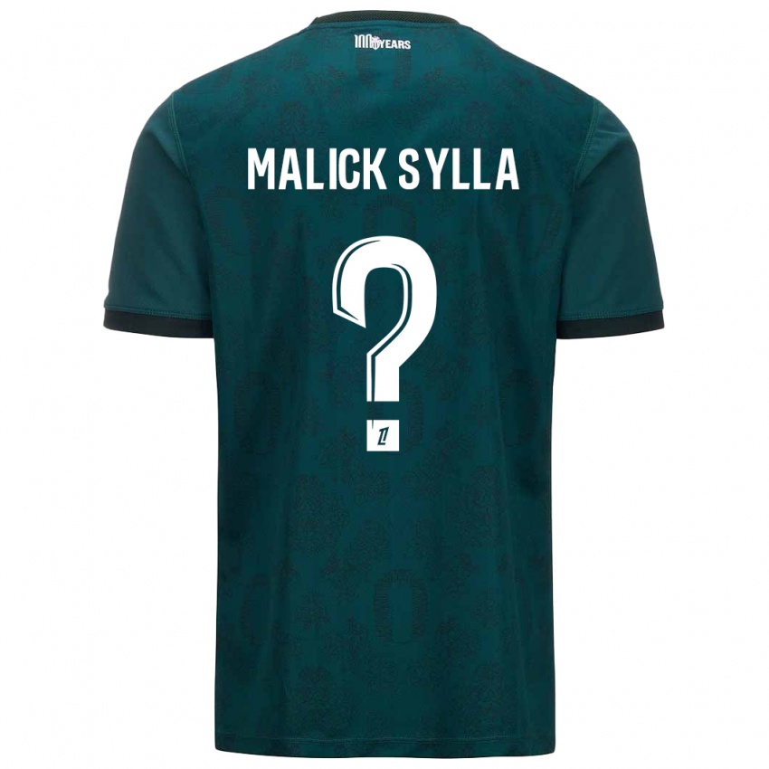 Kinder Malick Sylla #0 Dunkelgrün Auswärtstrikot Trikot 2024/25 T-Shirt