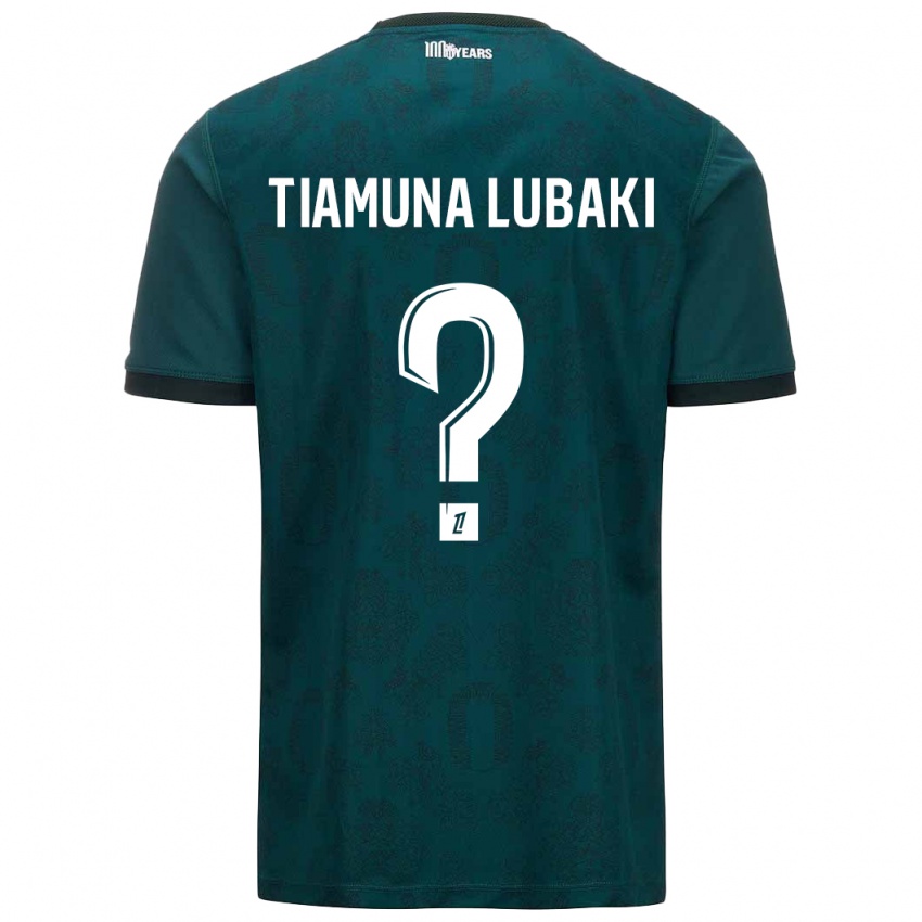 Kinder Loïc Tiamuna Lubaki #0 Dunkelgrün Auswärtstrikot Trikot 2024/25 T-Shirt