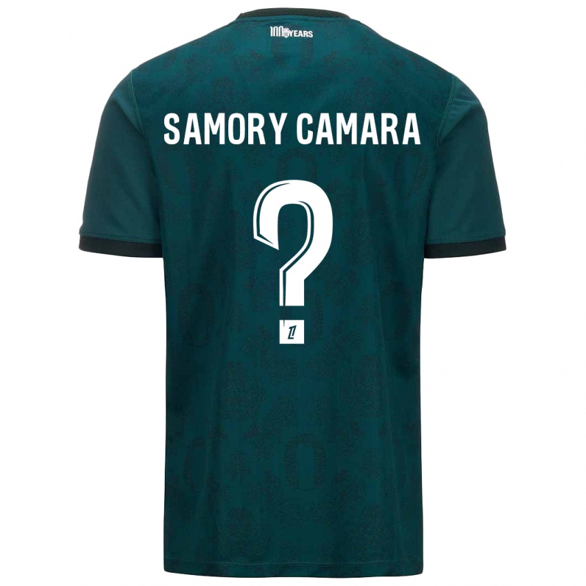 Kinder Verges Samory Camara #0 Dunkelgrün Auswärtstrikot Trikot 2024/25 T-Shirt