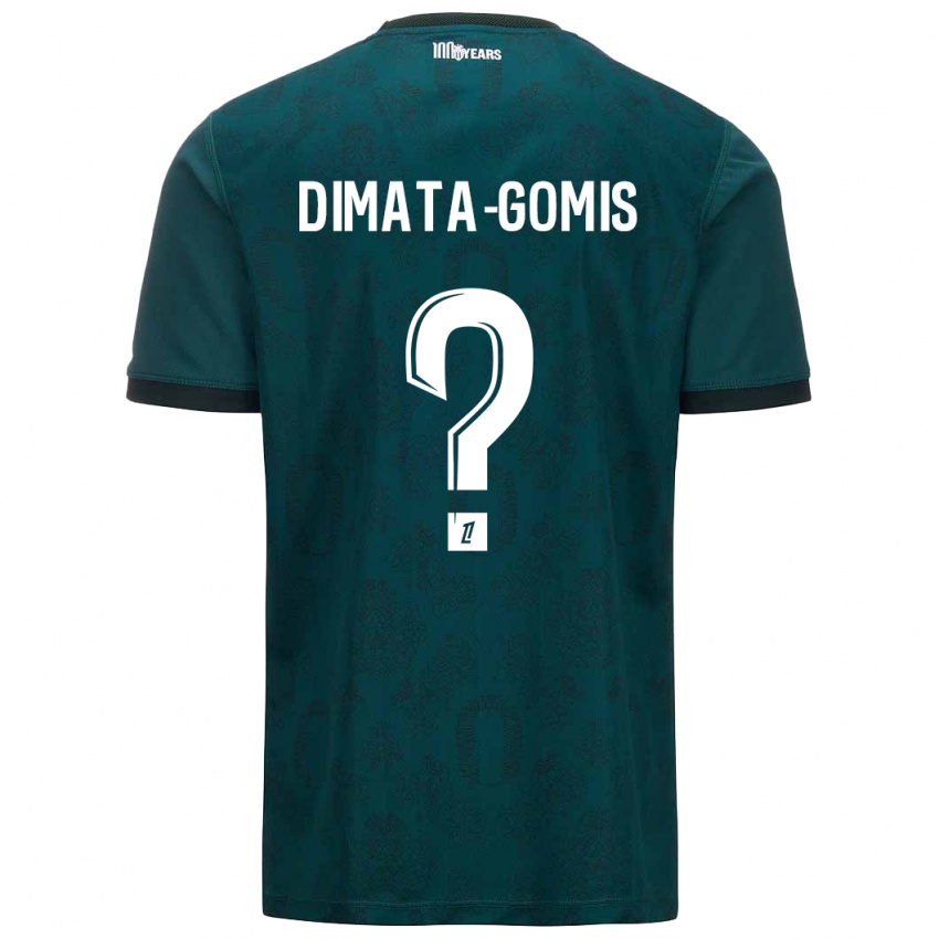 Kinder Kamron Dimata-Gomis #0 Dunkelgrün Auswärtstrikot Trikot 2024/25 T-Shirt