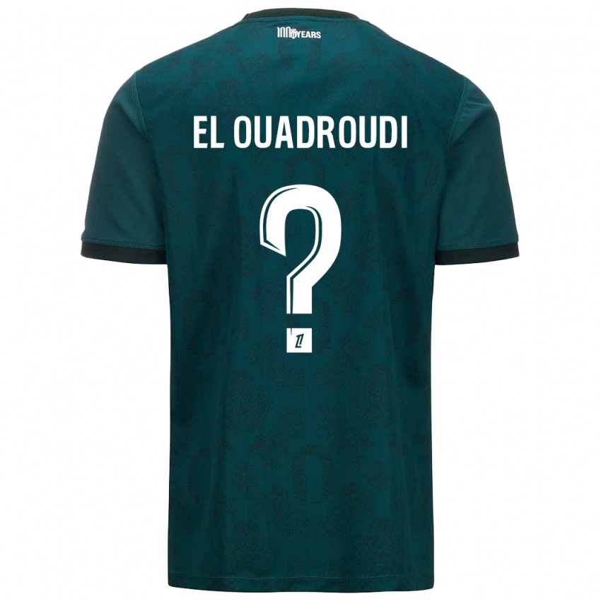 Kinder Imrane El Ouadroudi #0 Dunkelgrün Auswärtstrikot Trikot 2024/25 T-Shirt