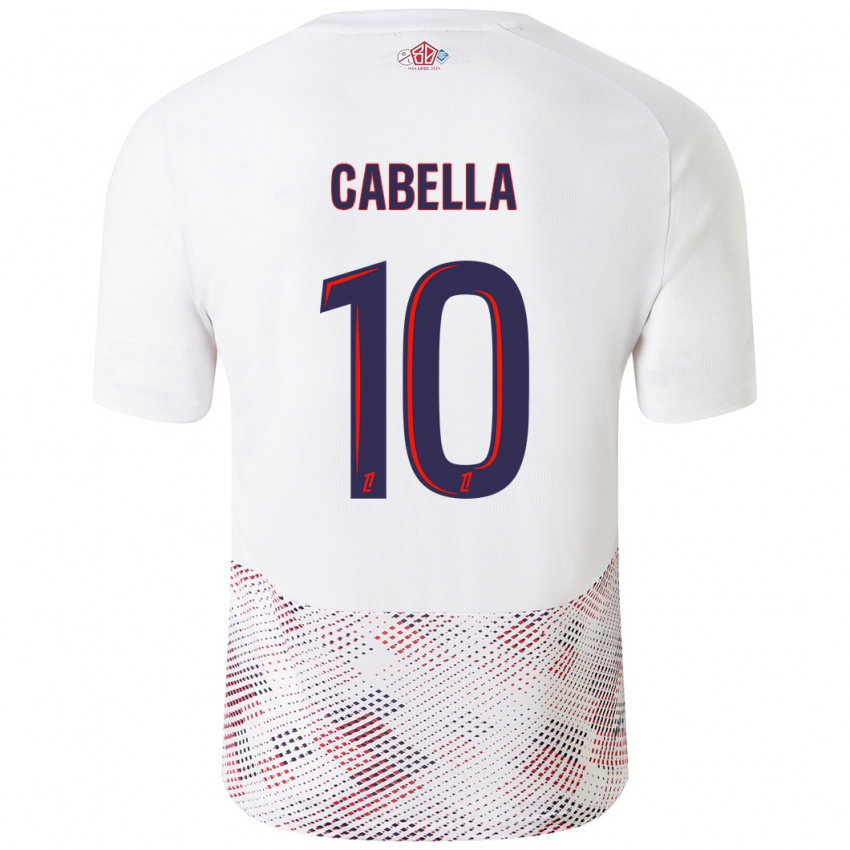 Kinder Rémy Cabella #10 Weiß Königsblau Auswärtstrikot Trikot 2024/25 T-Shirt