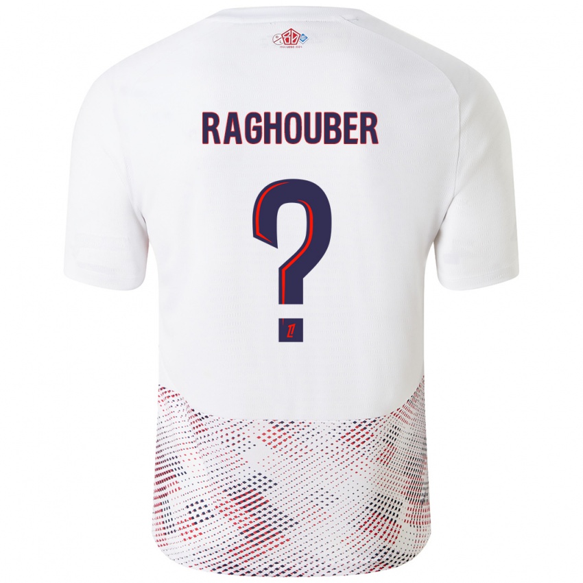 Kinder Ugo Raghouber #0 Weiß Königsblau Auswärtstrikot Trikot 2024/25 T-Shirt