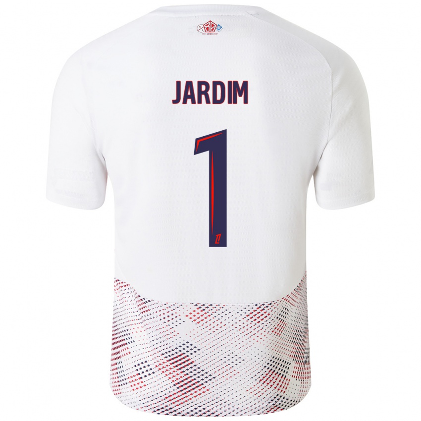 Kinder Leo Jardim #1 Weiß Königsblau Auswärtstrikot Trikot 2024/25 T-Shirt