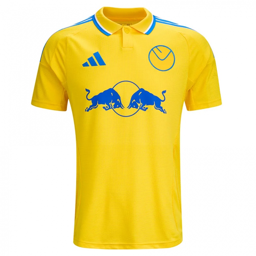 Kinder Darryl Ombang #0 Gelb Blau Auswärtstrikot Trikot 2024/25 T-Shirt