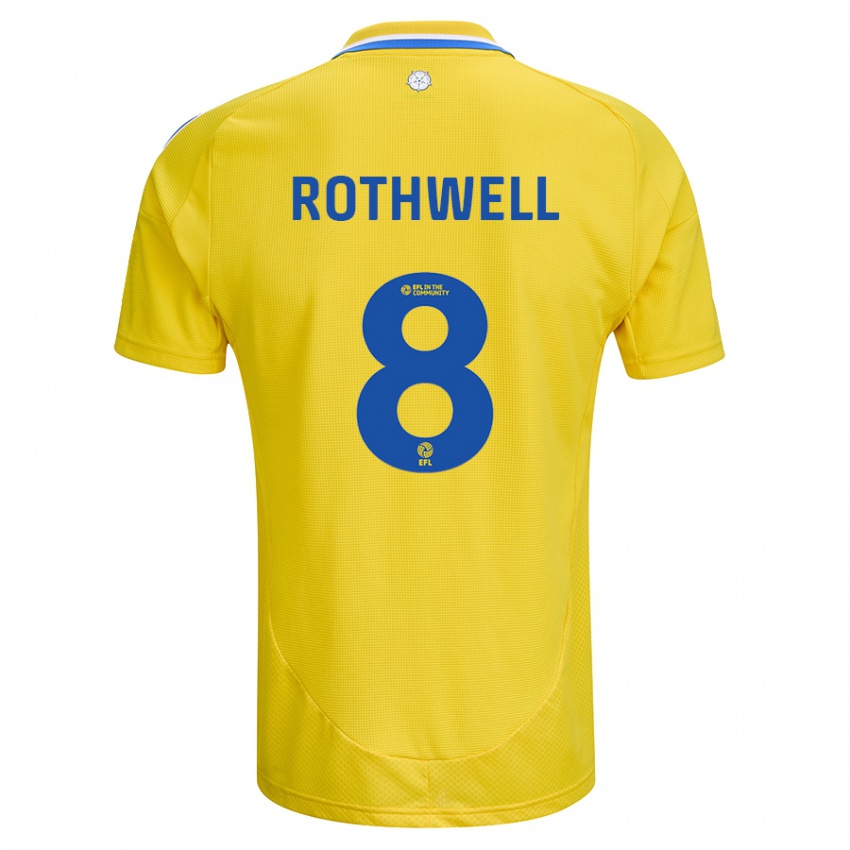 Kinder Joe Rothwell #8 Gelb Blau Auswärtstrikot Trikot 2024/25 T-Shirt