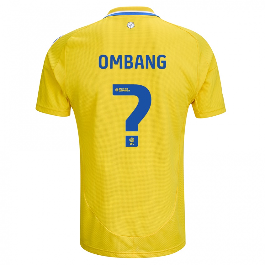 Kinder Darryl Ombang #0 Gelb Blau Auswärtstrikot Trikot 2024/25 T-Shirt