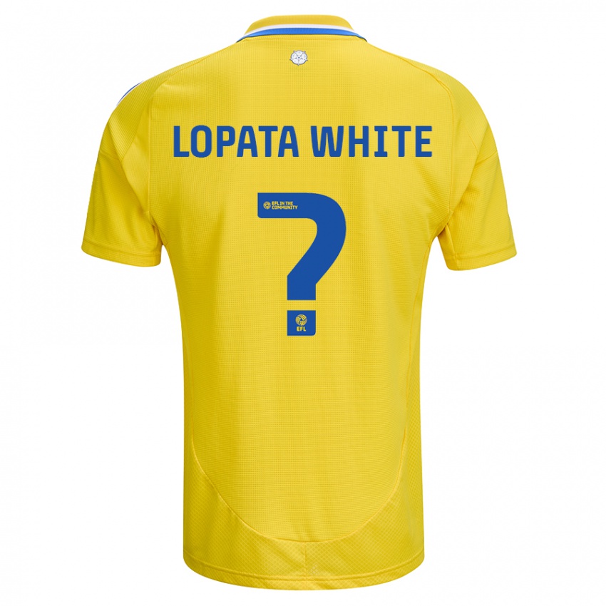 Kinder Reuben Lopata-White #0 Gelb Blau Auswärtstrikot Trikot 2024/25 T-Shirt