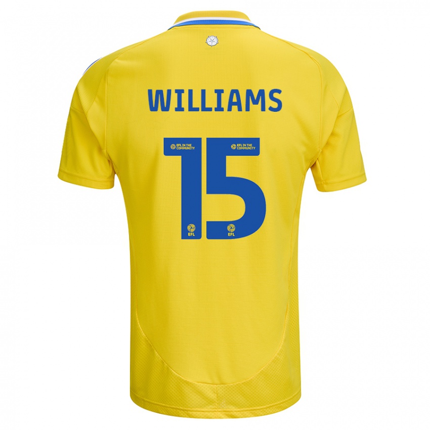 Kinder Paige Williams #15 Gelb Blau Auswärtstrikot Trikot 2024/25 T-Shirt